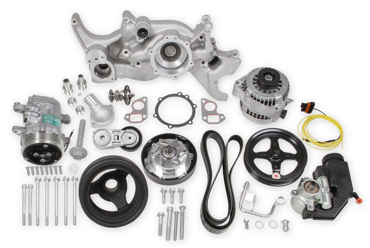 LS FRONT ENGINE KIT,MID-MOUNT,A/C,ALTERNATOR,PS