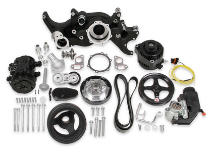 LS FRONT ENGINE KIT,MID,A/C,ALTERNATOR,PS,BLACK
