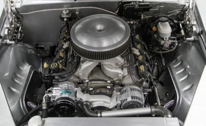LS FRONT ENGINE KIT,MID,A/C,ALTERNATOR,POWER STEERING,POLISHED