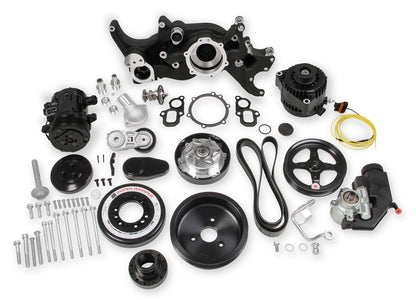 GEN-V LT,FRONT ENGINE KIT,MID,SFI,A/C,ALTERNATOR,POWER STEERING,BLACK