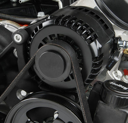 GEN-V LT,FRONT ENGINE KIT,MID-MOUNT,A/C,ALTERNATOR,POWER STEERING,BLACK