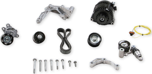 ACCESSORY DRIVE COMPONENT ALTERNATOR,WITH BRACKET,BLACK