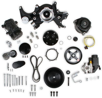 SBC FRONT ENGINE KIT,MID-MOUNT,AC,ALTERNATOR,POWER STEERING