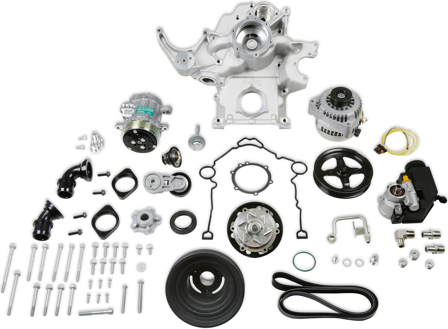 HEMI FRONT ENGINE KIT,MID-MOUNT,WP,AC,ALTERNATOR,PS