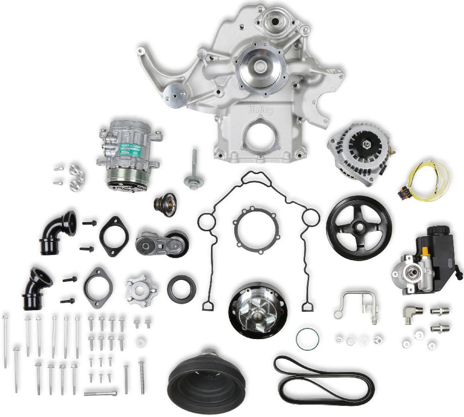 HEMI FRONT ENGINE KIT,MID-MOUNT,WP/AC/ALT/PS
