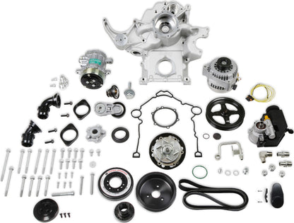 HEMI FRONT ENGINE KIT,MID-MOUNT,WP/AC/ALT/PS,SFI DAMPENER