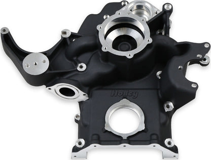HEMI FRONT ENGINE KIT,MID-MOUNT,WP,AC,ALTERNATOR,PS,BLACK,SFI DAMPENER