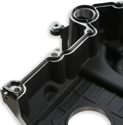 HEMI FRONT ENGINE KIT,MID-MOUNT,WP,AC,ALTERNATOR,PS,BLACK,SFI DAMPENER