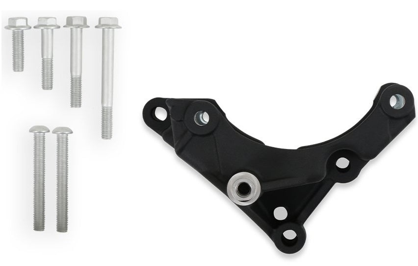 HIGH-MOUNT BASE ACCESSORY DRIVE KIT,FORD 7.3L GODZILLA,BLACK