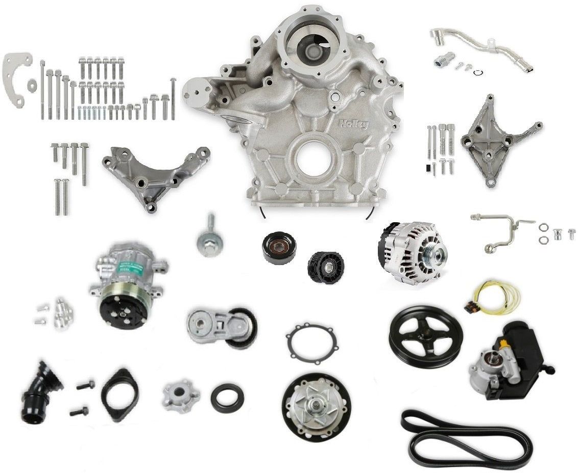 HIGH-MOUNT COMPLETE ACCESSORY DRIVE KIT,7.3L GODZILLA