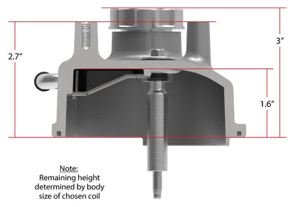 VALVE COVERS,ALUM,LS, TALL,COIL MOUNT POSTS,NATURAL CAST