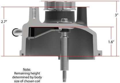 VALVE COVERS,ALUM,LS,TALL,COIL MOUNT POSTS,SATIN  BLACK