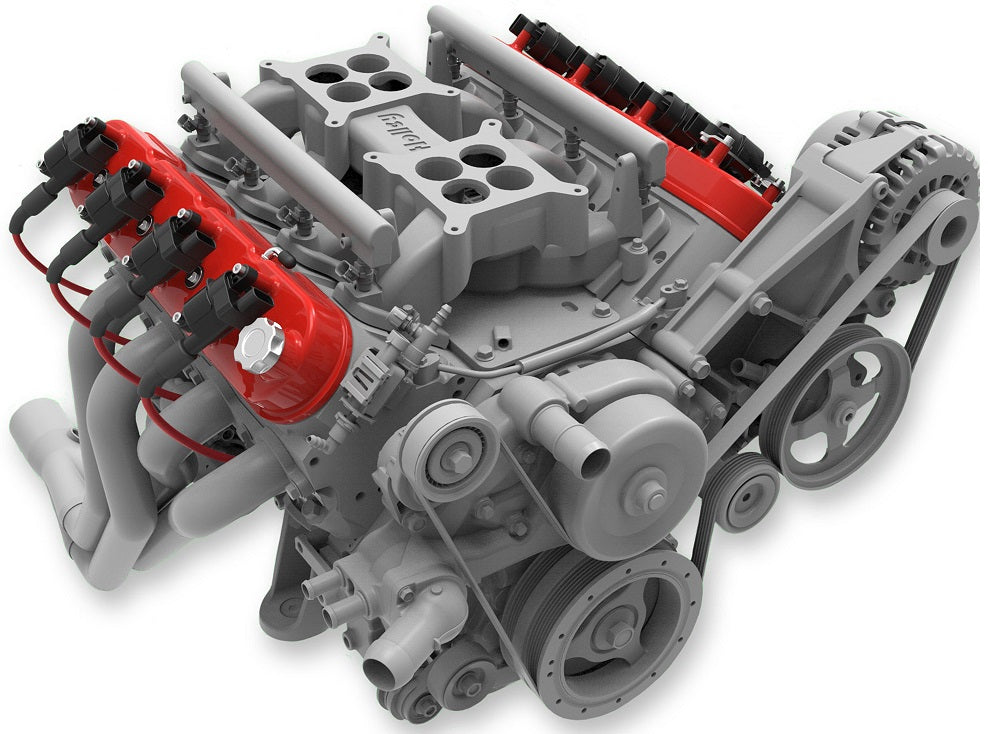 VALVE COVERS,ALUM,LS,TALL,COIL MOUNT POSTS,GLOSS RED