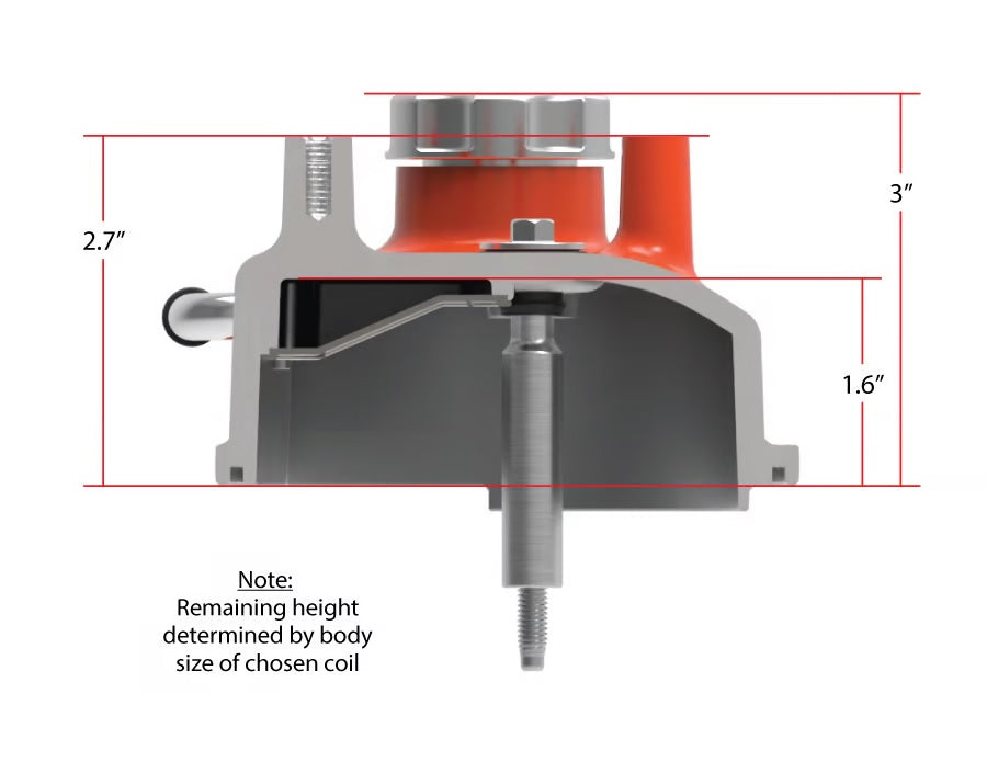 VALVE COVERS,ALUM,LS,TALL,COIL MOUNT POSTS,FACTORY ORANGE
