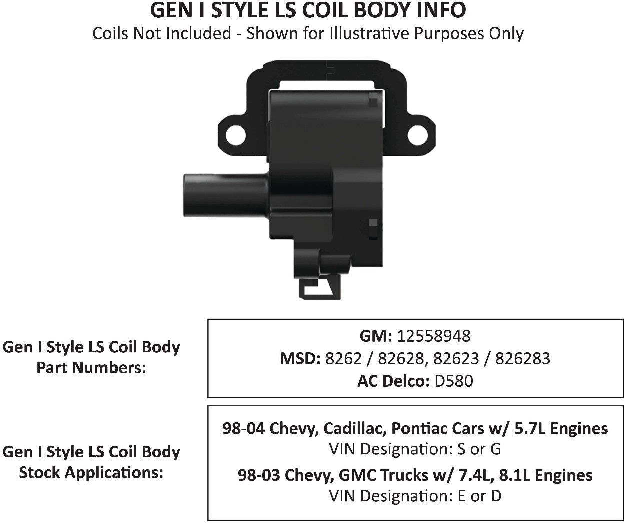 LS PONTIAC STYLE VALVE COVERS,2 PC,BLACK