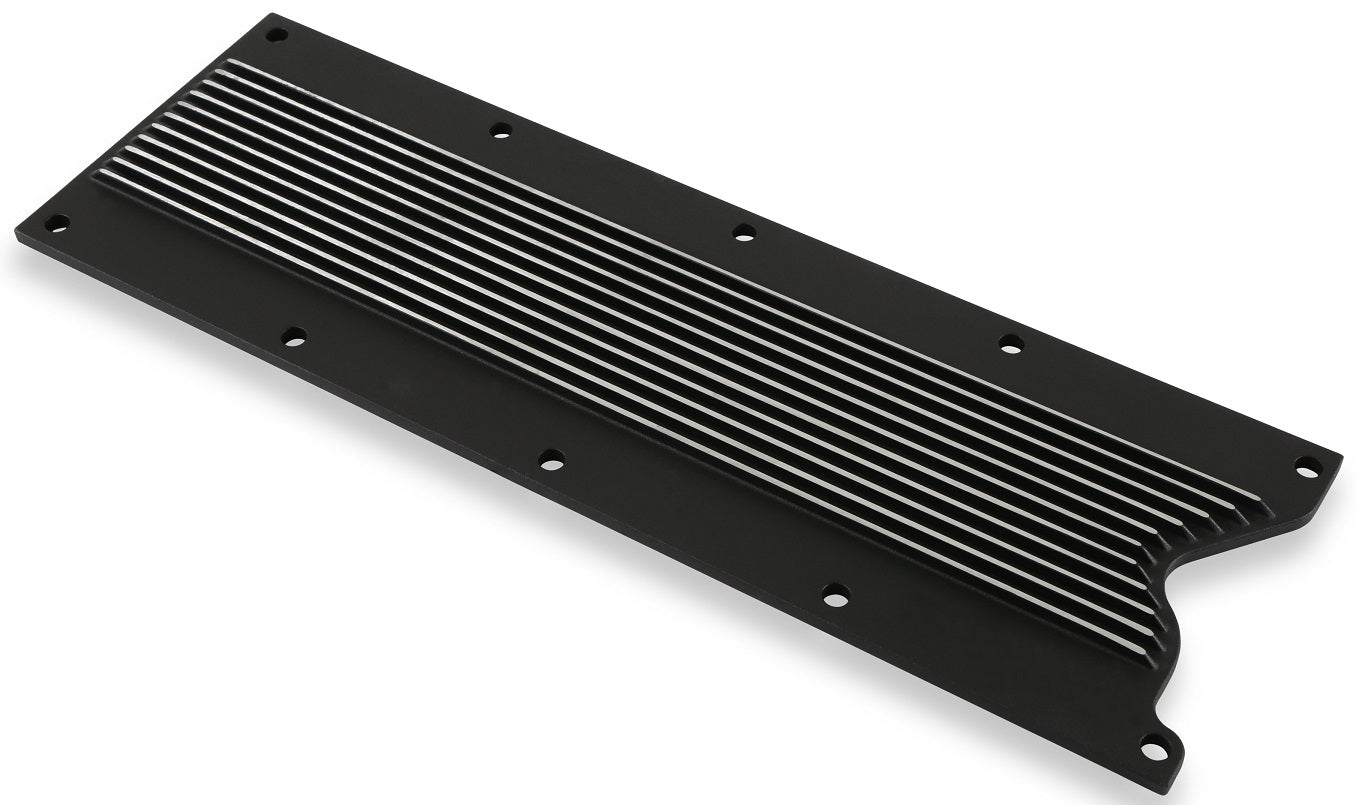 VALLEY COVER,LS1/LS6,10 BOLT,FINNED,SATIN BLACK