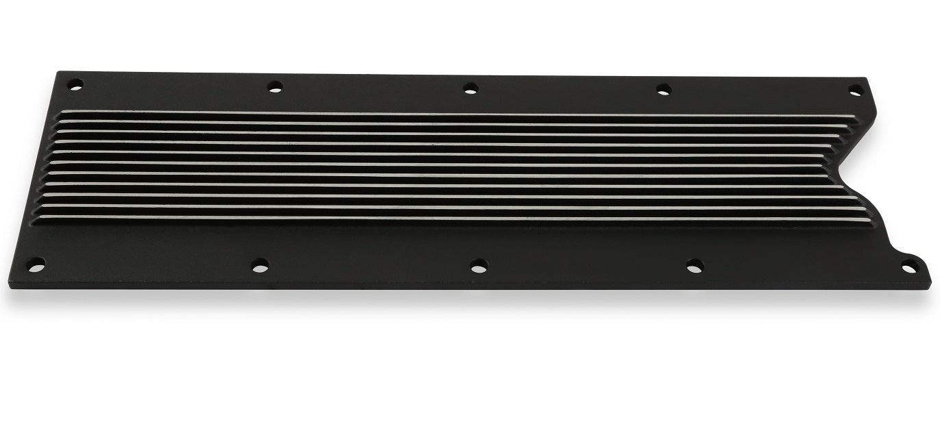 VALLEY COVER,LS1/LS6,10 BOLT,FINNED,SATIN BLACK