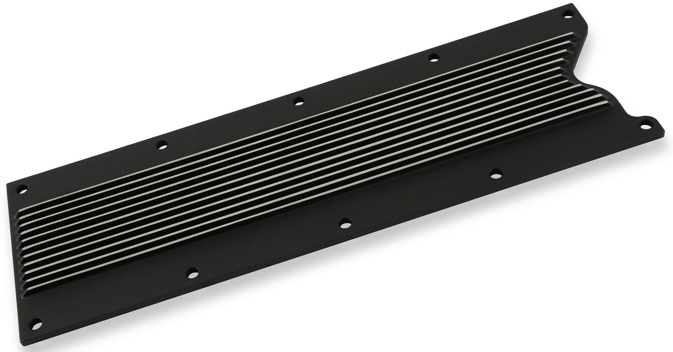 VALLEY COVER,LS1/LS6,10 BOLT,FINNED,SATIN BLACK