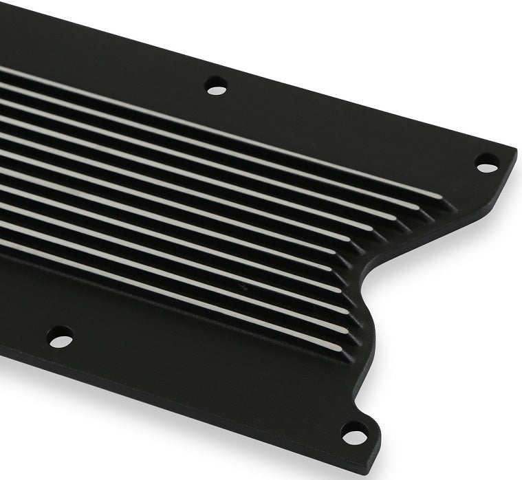 VALLEY COVER,LS1/LS6,10 BOLT,FINNED,SATIN BLACK