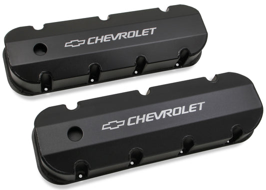 GM BBC FAB ALUM VALVE CVR,BLK