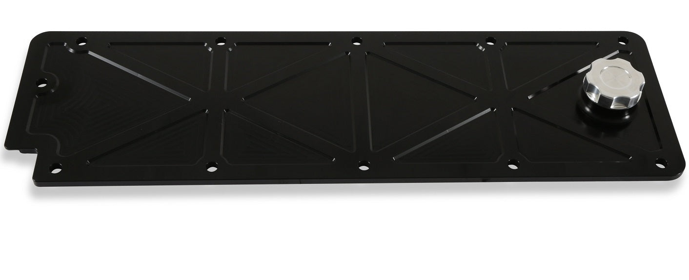 VALLEY COVER,LS2/3/7 & LSX,11 BOLT,W/OIL FILL CAP,TRUSSED,BLACK