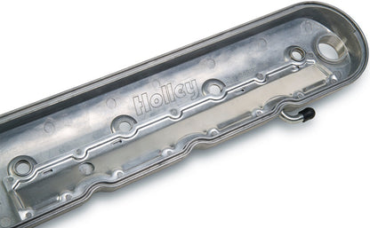 VALVE COVERS,ALUM,LS,STD HEIGHT,COIL MOUNT POSTS,NATURAL CAST