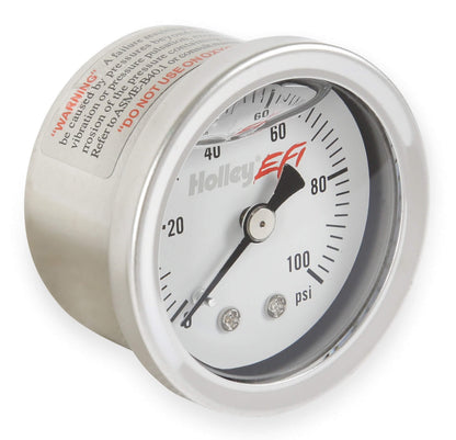 FUEL GAUGE,1 1/2",100 PSI,1/8" NPT