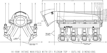 INTAKE MANIFOLD KIT,LS1/2/6,HI-RAM,105MM,BLACK