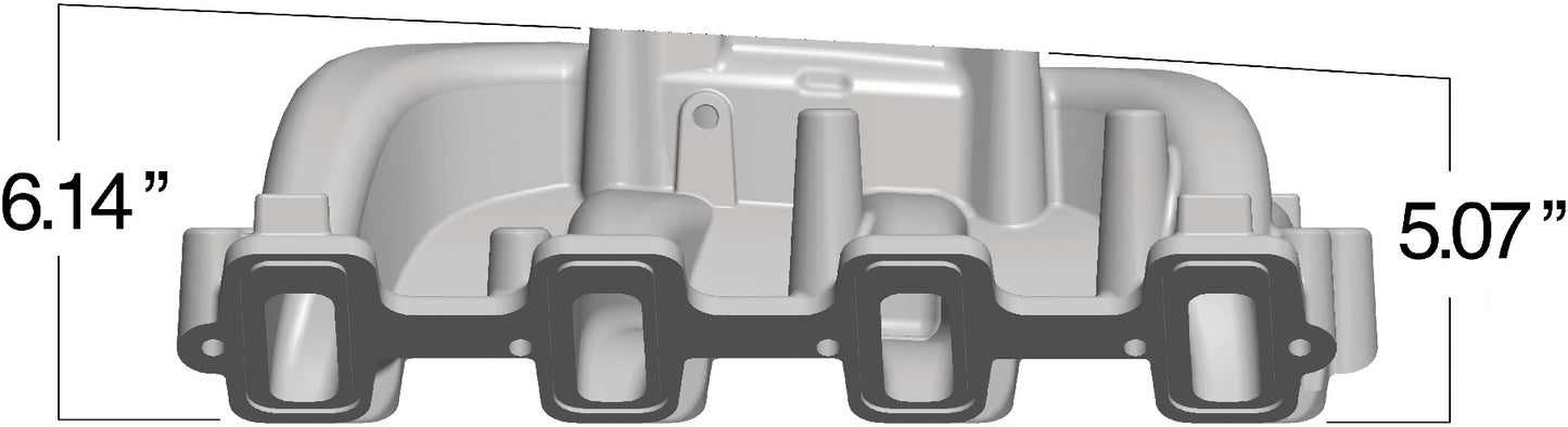 INTAKE MANIFOLD,LS1/2/6,DUAL-PLANE,4150,SATIN