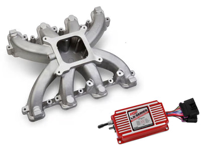 INTAKE MANIFOLD & MSD IGNITION CONTROLLER,LS3,L92,SINGLE-PLANE,4150,SATIN