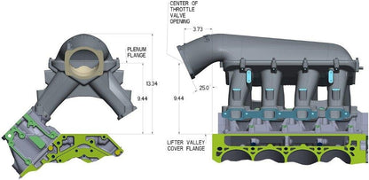 HI-RAM INTAKE MANIFOLD,GM GEN V LT1,105MM