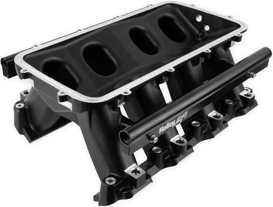 HI-RAM LOWER MANIFOLD,EFI BASE,RAILS,GM LS7,BLACK