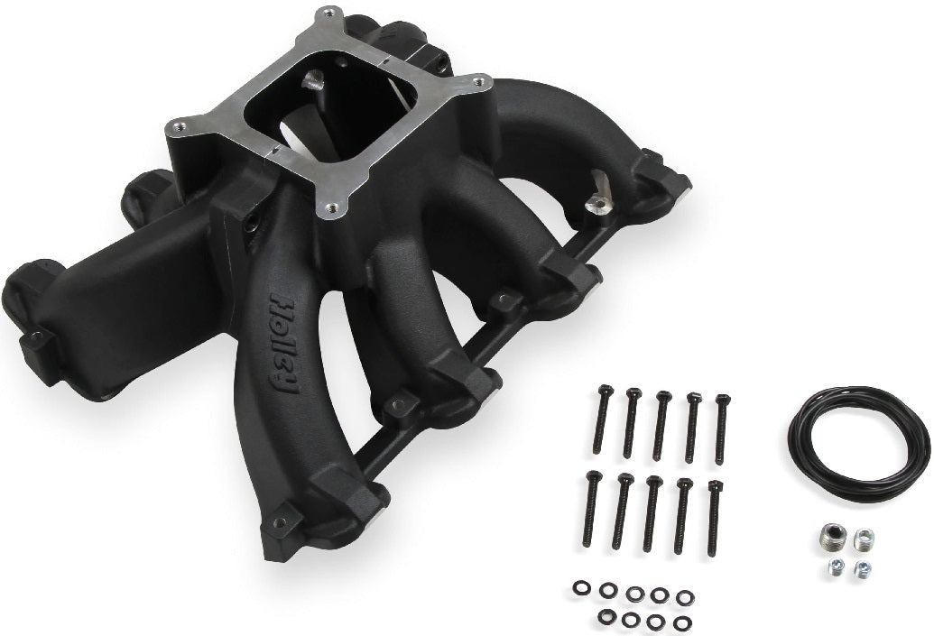 INTAKE MANIFOLD,LS1/2/6,SINGLE-PLANE,4150,SPLIT,BLACK
