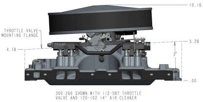 INTAKE MANIFOLD,SBC,EFI,SINGLE PLANE