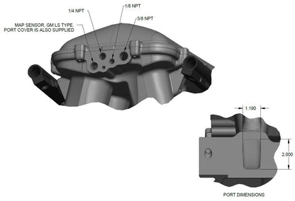 INTAKE MANIFOLD KIT,302W 8.2,HI-RAM,105MM,SATIN