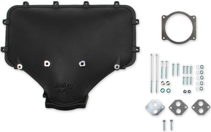 LID,CAST HI RAM SIDE ENTRY,BLACK,FORD 302-351W WITH GM 105MM THROTTLE