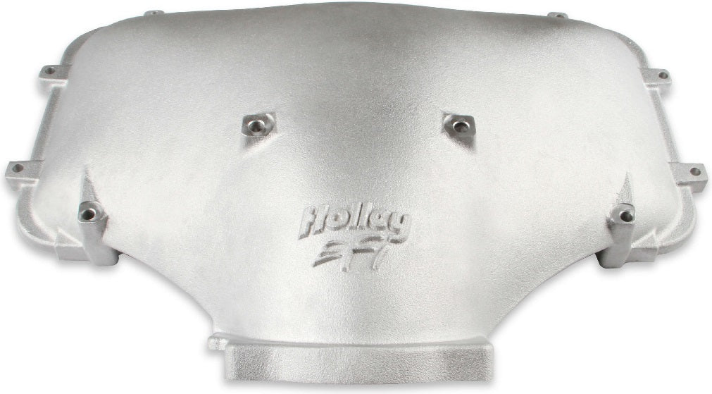LID,CAST HI RAM SIDE ENTRY,SILVER,FORD 302-351W WITH GM 105MM THROTTLE