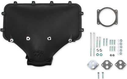 LID,CAST HI RAM SIDE ENTRY,BLACK,FORD 302-351W WITH GM 95MM THROTTLE