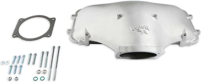 LID,CAST HI RAM SIDE ENTRY,SILVER,FORD 302-351W WITH GM 95MM THROTTLE
