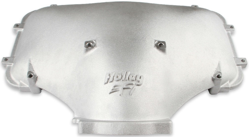 LID,CAST HI RAM SIDE ENTRY,SILVER,FORD 302-351W WITH GM 95MM THROTTLE