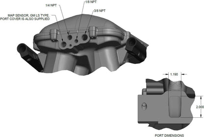 INTAKE MANIFOLD KIT,302W,HI-RAM,95MM,SIDE MOUNT,BLACK