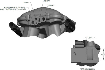INTAKE MANIFOLD KIT,302W,HI-RAM,95MM,SIDE MOUNT,SATIN