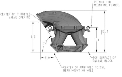 INTAKE MANIFOLD KIT,351W,HI-RAM,95MM,SIDE MOUNT