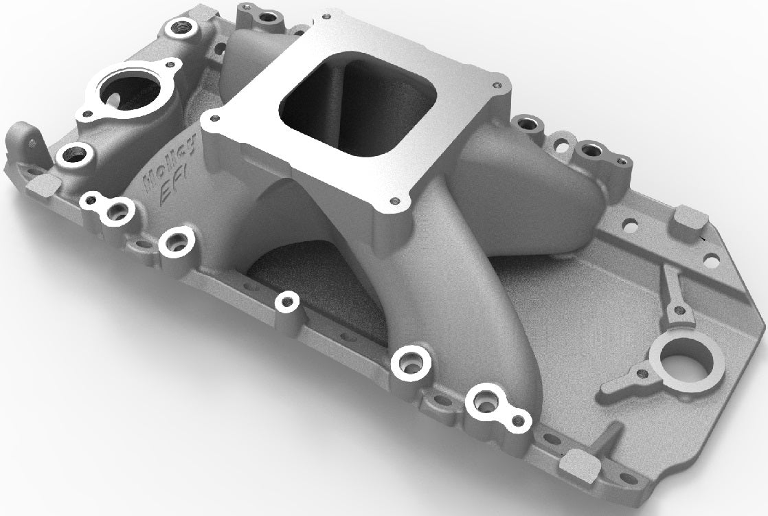 INTAKE MANIFOLD,BBC,OVAL,SINGLE-PLANE,4150,FR,SATIN