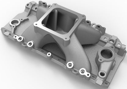 INTAKE MANIFOLD,BBC,OVAL,SINGLE-PLANE,4500,FR,SATIN