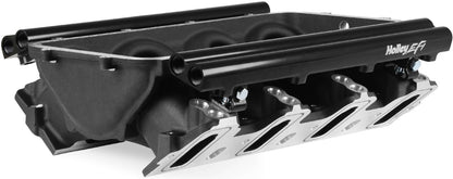 MANIFOLD BASE & RAILS,LS1/2/6,TF,DUAL FUEL INJECTOR,BLACK