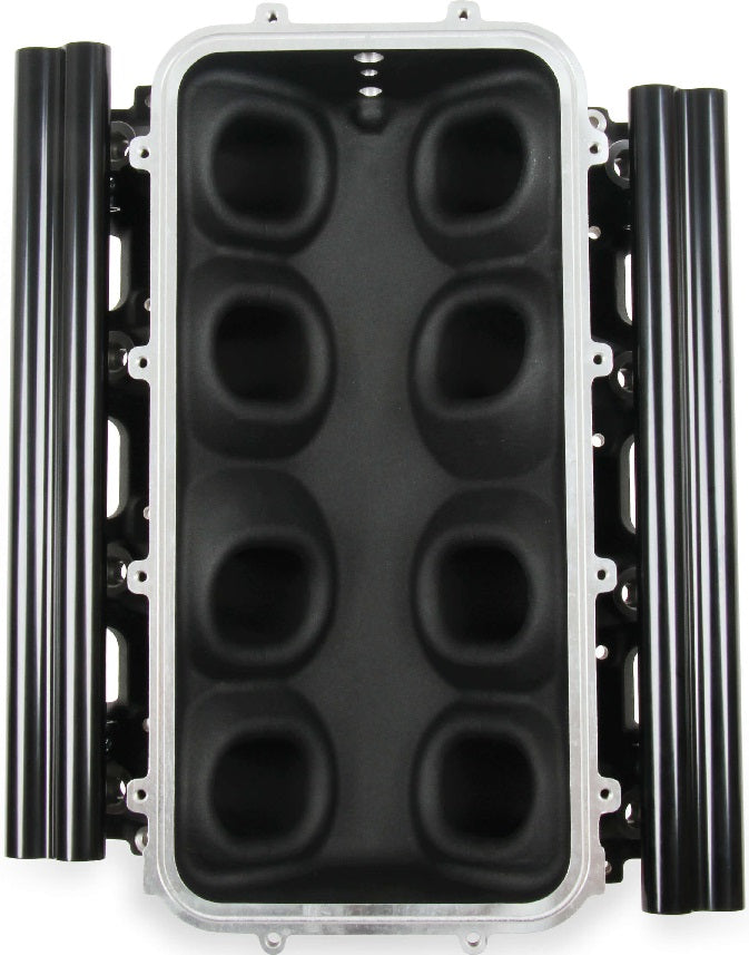 MANIFOLD BASE & RAILS,LS1/2/6,TF,DUAL FUEL INJECTOR,BLACK