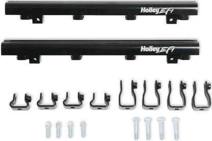 MANIFOLD BASE & RAILS,LS1/2/6,TF,DUAL FUEL INJECTOR,BLACK