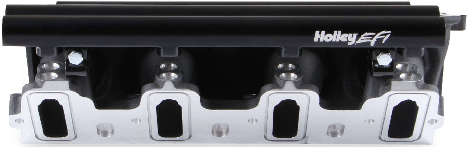 MANIFOLD BASE & RAILS,LS1/2/6,FF,DUAL FUEL INJECTOR,BLACK