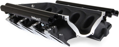 MANIFOLD BASE & RAILS,LS1/2/6,FF,DUAL FUEL INJECTOR,BLACK